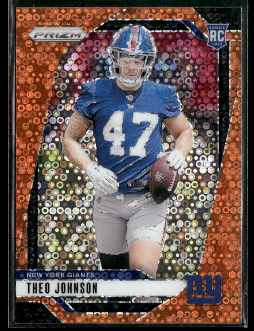 2024 Panini Prizm #390 Theo Johnson Orange Disco Prizm