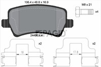 Bremsbelagsatz BremsklöTze FüR Ford S-Max WA6 Galaxy Volvo V60 155 157 V70