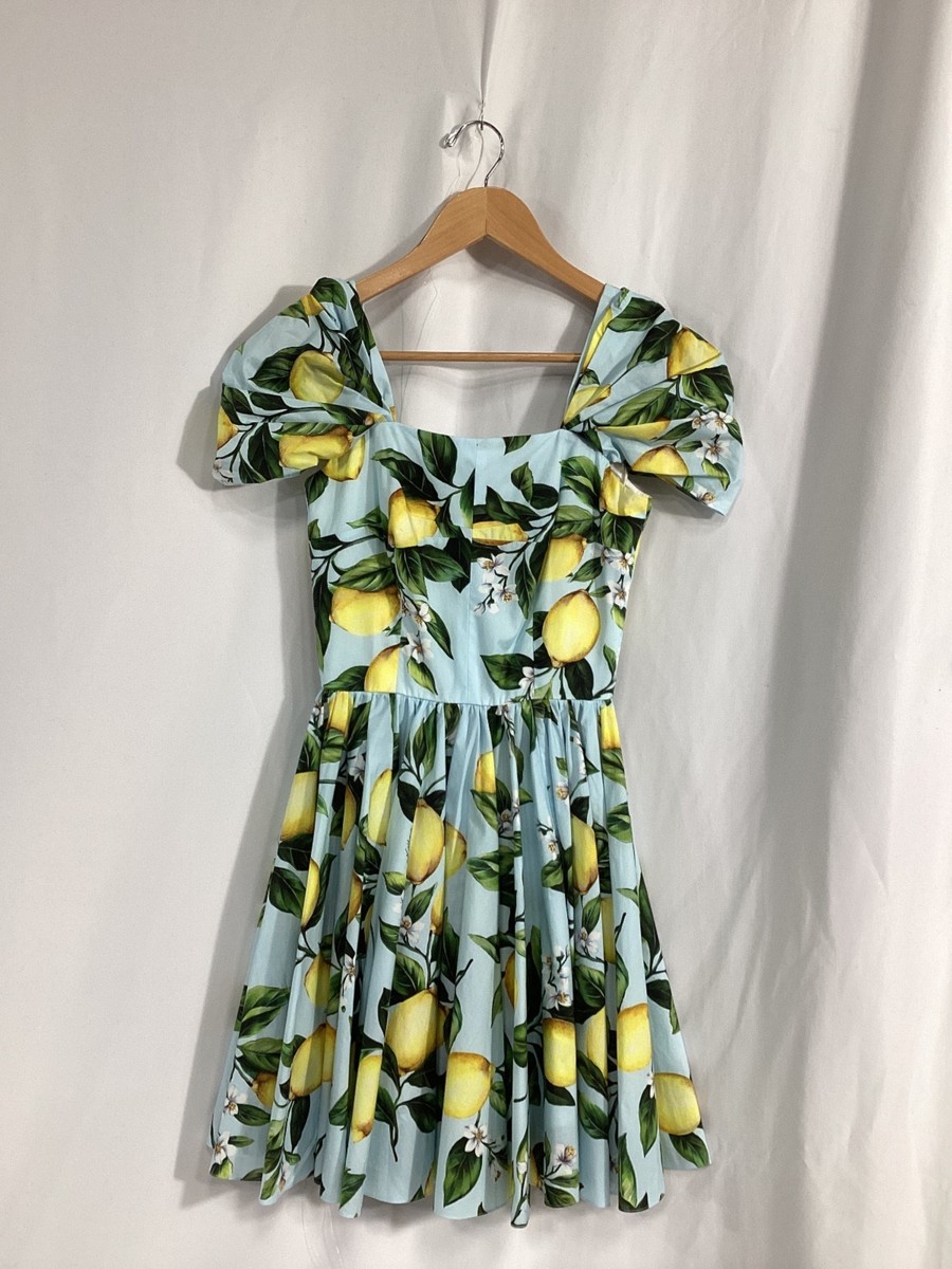 DOLCE&GABBANA レモン柄ワンピース DOLCE&GABBANA レモン柄 ワンピース Dolce & Gabbana Lemon