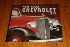 1933 Chevrolet Six Full Line Sales Brochure Catalog Coach Coupe Phaeton Sedan 1933 Chevrolet Six Full Line Sales Brochure Catalog Coach Coupe Phaeton Sedan