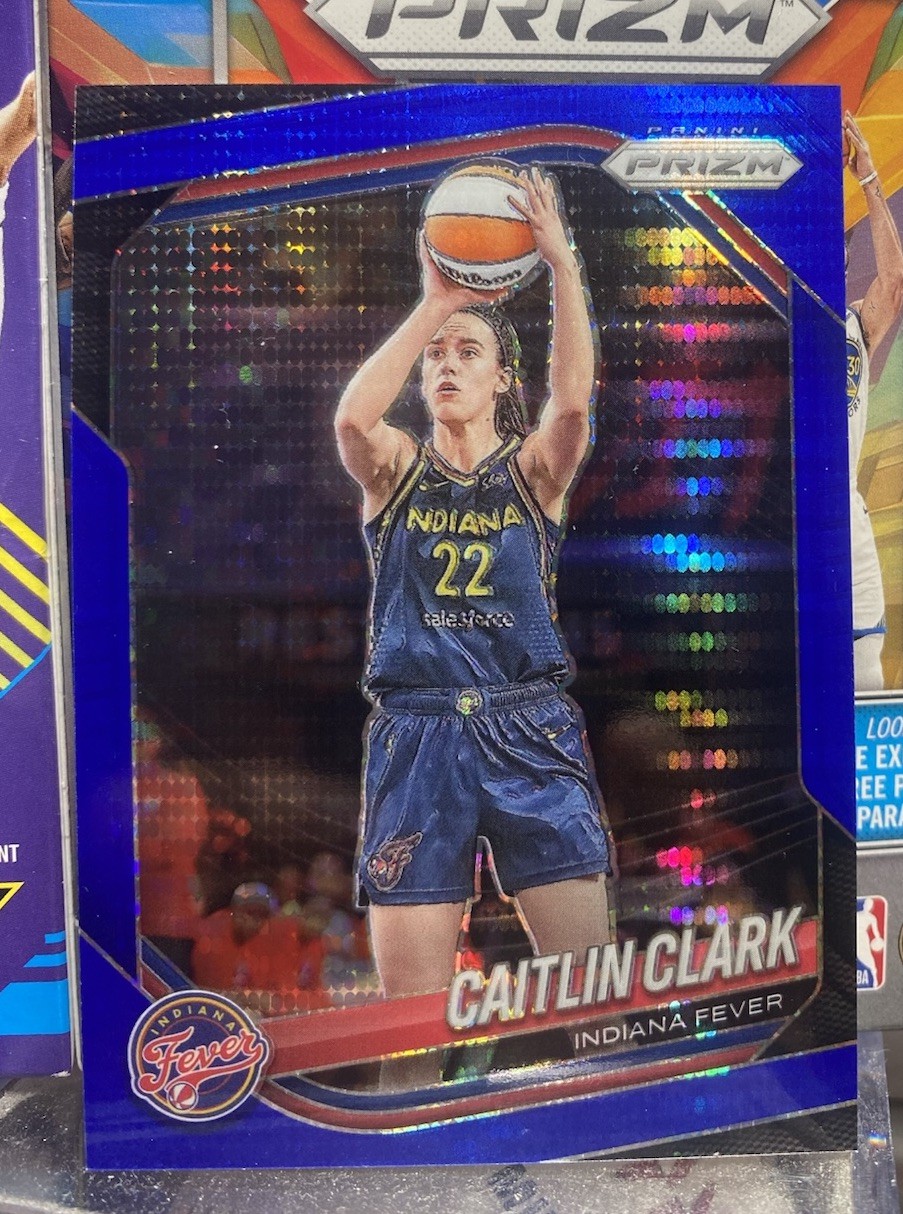2025 Panini WNBA Prizm Caitlin Clark Indiana Fever #22 Blue Pulsar Prizm /199