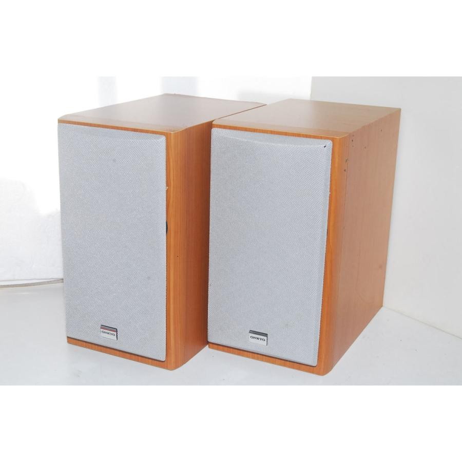 DDP ONKYO D-SX7 2-Way Bass Reflex Speaker System Pair Wood Grain