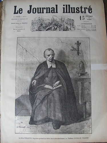 LE JOURNAL ILLUSTRE 1874 N 3 -  LE FRERE PHILIPPE BRANSIET - Afbeelding 1 van 1