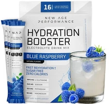 Hydration Electrolytes Powder Packets - Sugar Free - 16 Packets (Blue Raspberry)