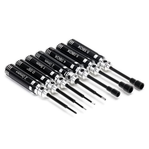 Hex Screwdrivers Nut Driver Wrench Set For 1/18 1/24 RC Car TRX4M SCX24 FCX24 - Picture 3 of 6