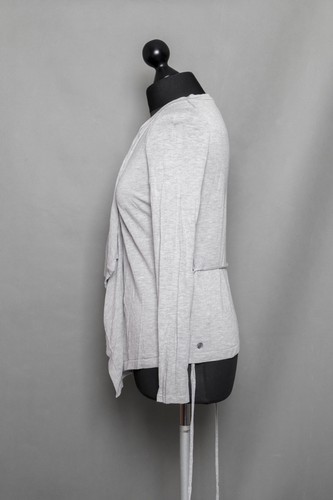 HUGO BOSS ORANGE Damen Cardigan Strickjacke Iruwa S grau hellgrau + Seide B1042 - Bild 4 von 5