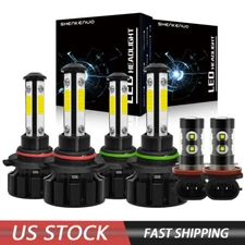 Para For Honda Accord 2006-2012 Combo Faros LED + Kit de luces antiniebla 6000k