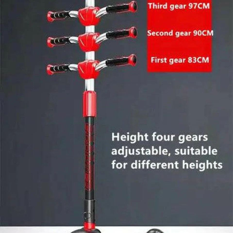 Scooter Infantil 3 Ruedas con Luces LED Plegable Ajustable Edades 4-12 Años T Foto 4 de 4