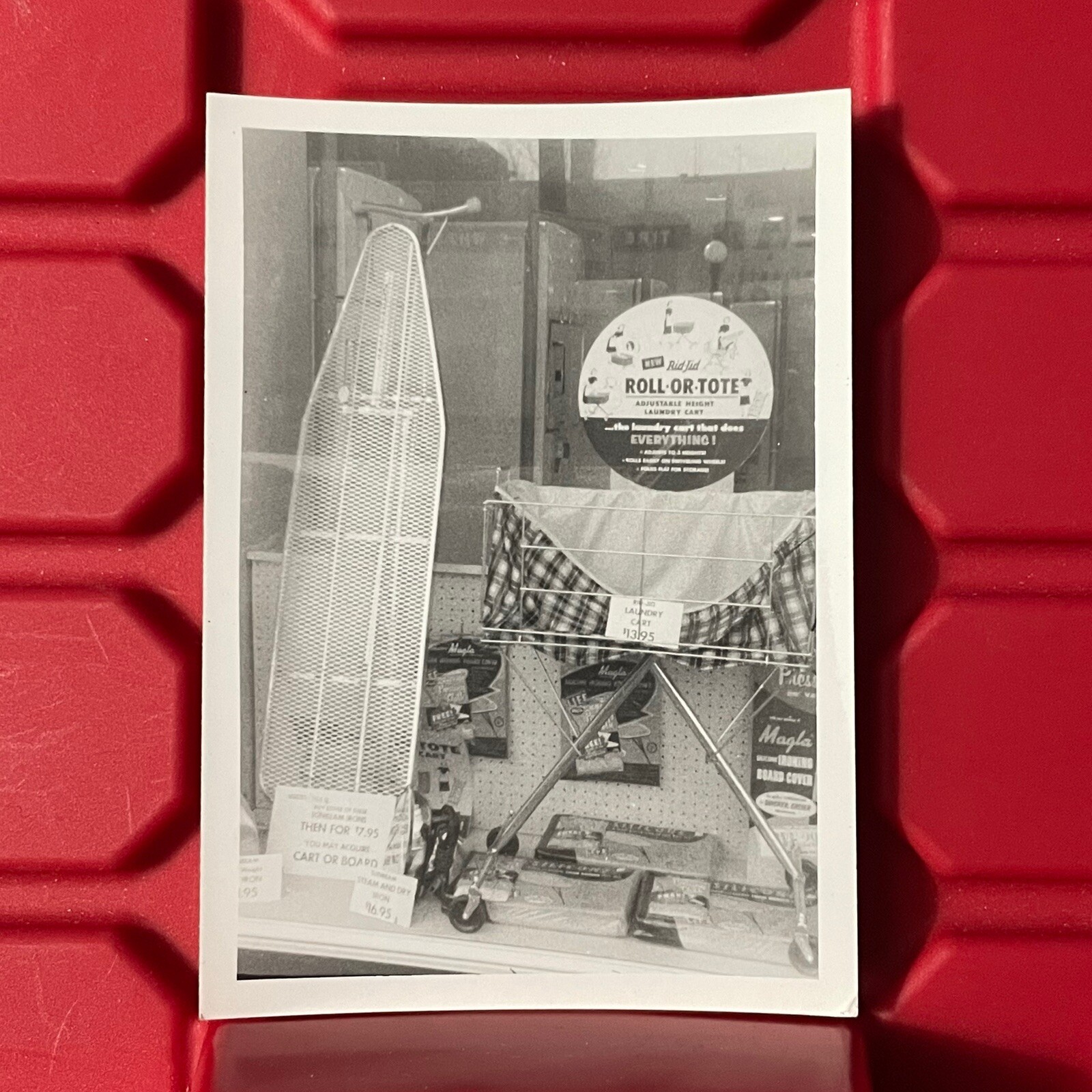 Sunbeam Appliance Display Ironing Board Photograph 3.25 x 4.5 Vintage 1957-image