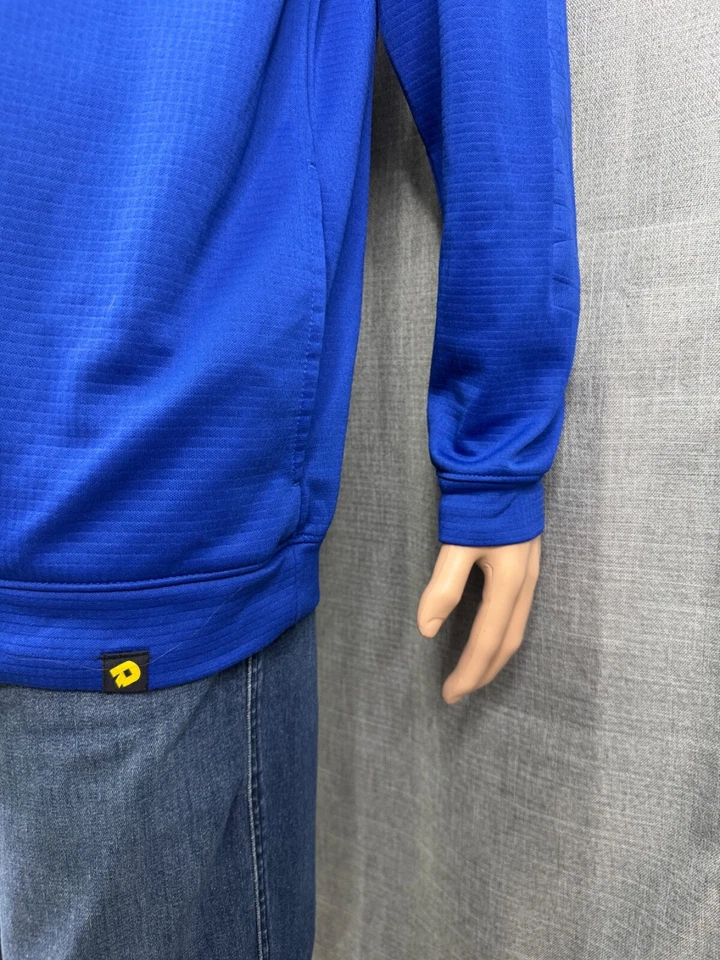 DeMarini Men's Cage Jacket 1/4 Zip Size XL Royal Blue Gray - Изображение 3 из 4