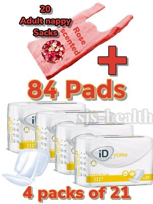 iD Expert Form 2 Extra Plus 4 Packungen à 21 Inkontinenzhilfe 84 Pads Case Saver