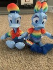Rainbow Disney Plush Mickey Minnie Mouse, Pluto, Goofy, Daisy Donald Duck. CUTE — photo 2