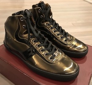 gold bally sneakers