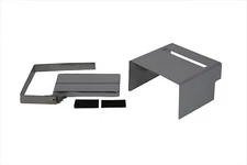 Chrome Slotted Battery Cover Kit fits Harley Davidson