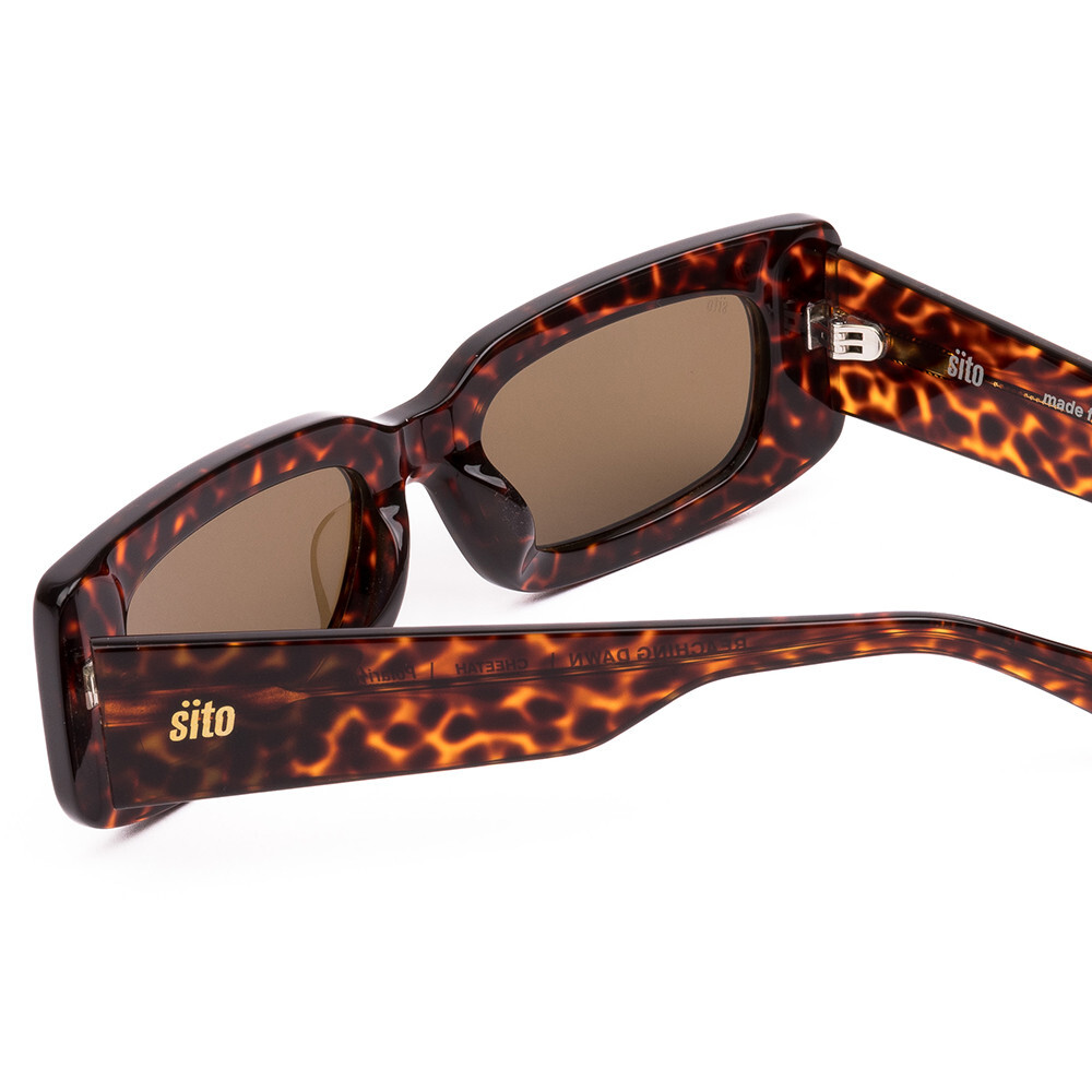 SITO Reaching Dawn Polarized Sunglasses Cheetah New SITO SHADES REACHING DAWN Womens Square Polarized Sunglasses  main image 3