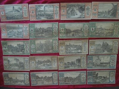 J5491  Germany   NOTGELD 1921   BERLIN   50  PFENNIGE    SET  OF  20  X   UNC