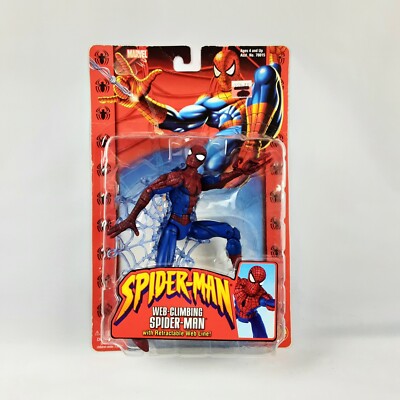 Marvel Spider-Man Web Climbing Figure Toy -Toy Biz Marvel 2002 New