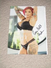 Porn Star ANNA BELL PEAKS Signed 4x6 SEXY Photo AUTOGRAPH 1K