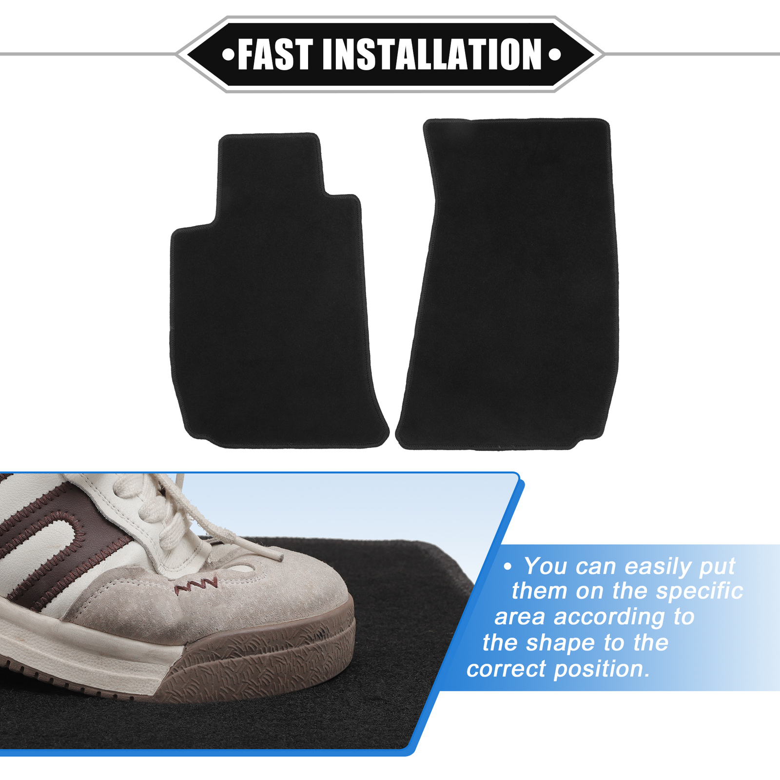 1 Set Car Floor Mats Kit for BMW Z4 E89 20092016 Front Auto Floor