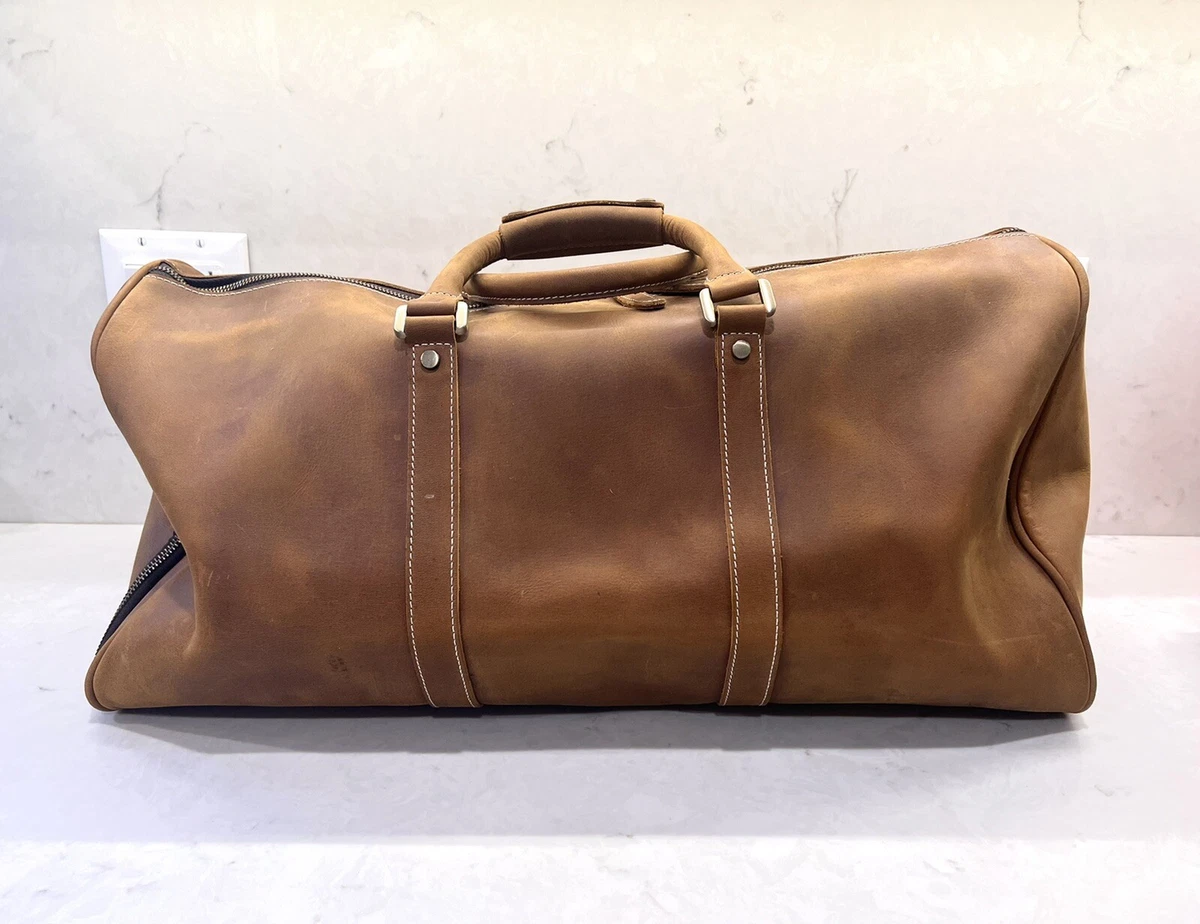 Luxury Nubuck Leather Duffle Nomad Travel Bag Luggage Suitcase Millennial Mayhem