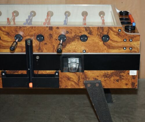 VINTAGE BURR WALNUT GARLANDO CHAMPION F2 FOOTBALL / FOOSBALL TABLE LOVELY ORDER - Picture 5 of 18