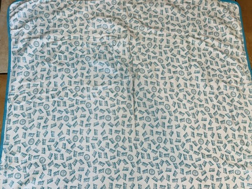 Life is Good Baby Blanket Train Reversible Blue Trains Security Lovey - Picture 8 of 9