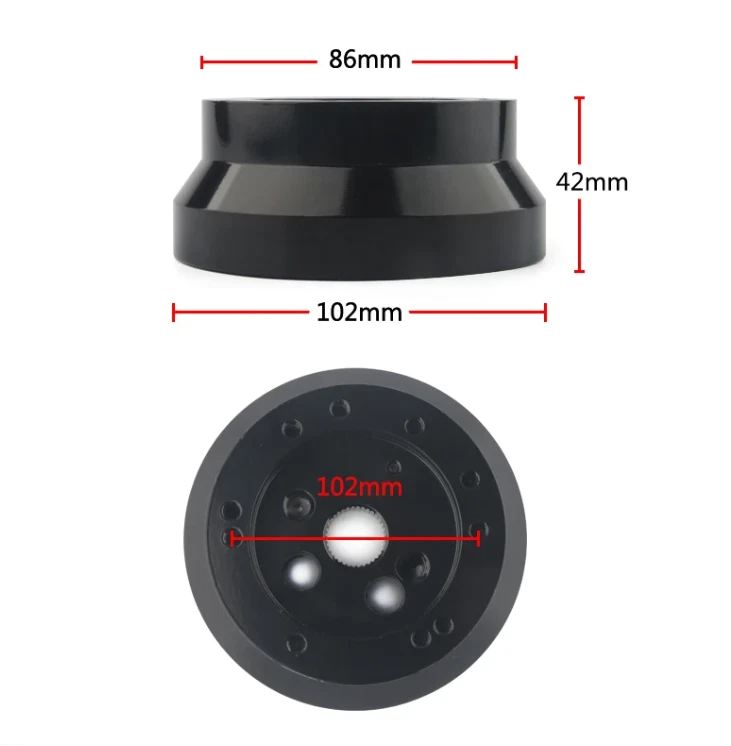 Steering Wheel Polished Short Hub Adapter Boss Kit for GM Chevy Flaming River - Image 4 of 4