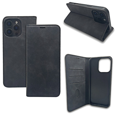 SUEDE Case Handytasche Buch Form Tasche Cover Hülle Schutzhülle Etui ver. Handy