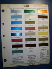 1975 Chrysler Newport New Yorker Imperial Cordoba auto PPG paint chips set