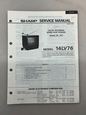 Sharp 14LV76 Original Service Manual Free Shipping