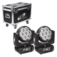 Etec Led Moving Head Titan Wash FX-712 Set Mit Flightcase Party Disco Dj Club