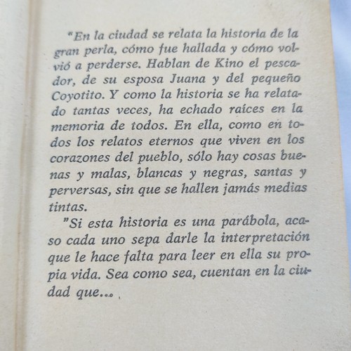 Rare La Perla The Pearl John Steinbeck Spanish Edition Hardcover Club Bruguera - Picture 6 of 9
