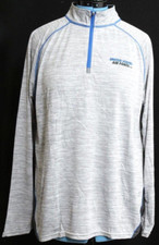 Gray U.S. United States Air Force USAF 1/4 Zip gray LS Pullover shirt Men's L