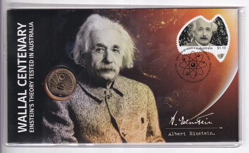 AUSTRALIAN PNC: 2022 $1 WALLAL CENTRNARY EINSTEIN'S THEORY TESTED COIN #M3279