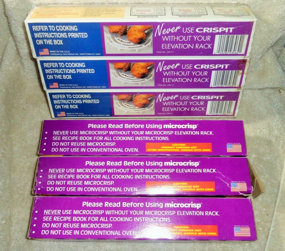 MICROCRISP & CRISPIT Browning Crisping Microwave Wrap 6 Boxes Lot eBay