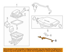Gm Oem 17-22 Canyoncolorado Engine Air Intake-pcv Tube 12670653