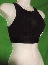 NEW HANKY PANKY 6J7481 SIGNATURE MICROFIBER ACTIVE  MESH CROPPED BRALETTE S