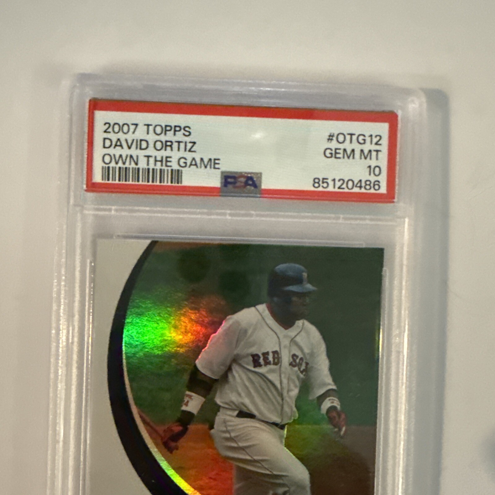 2007 Topps David Ortiz Own the Game #OTG12 PSA 10 Red Sox POP 17  HOF view 4