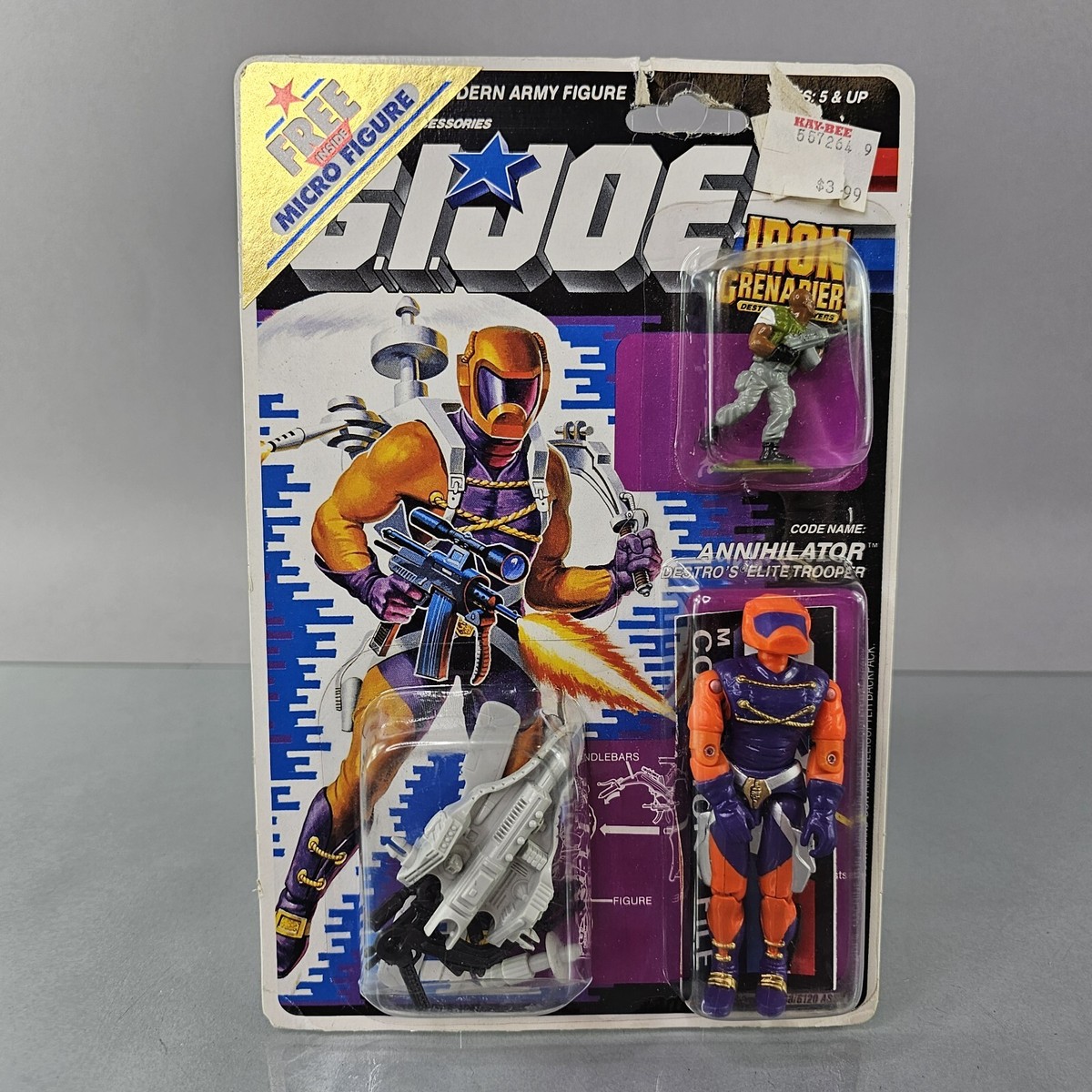 Vintage GI Joe Annihilator Destro's Elite Trooper Iron Grenadiers