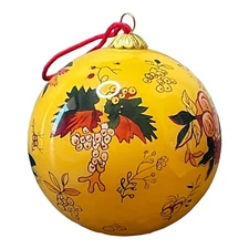 Pierre Deux French Country Yellow Fruit Christmas Tree Ornament France