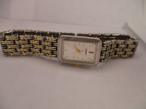 Vintage Seiko Quartz Women’s Watch Gold / Silver Tone Japan 1NOO-6M60 - Picture 6 of 6