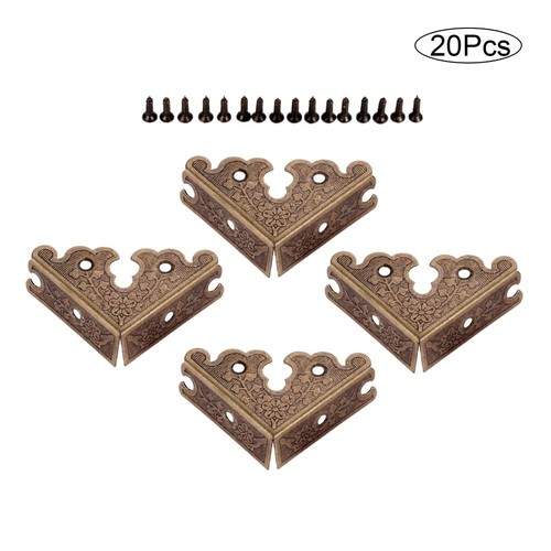 4/20PCS Classical Corner Protectors Jewelry Box Guard W/ Screws Furniture Decor - Picture 12 of 32