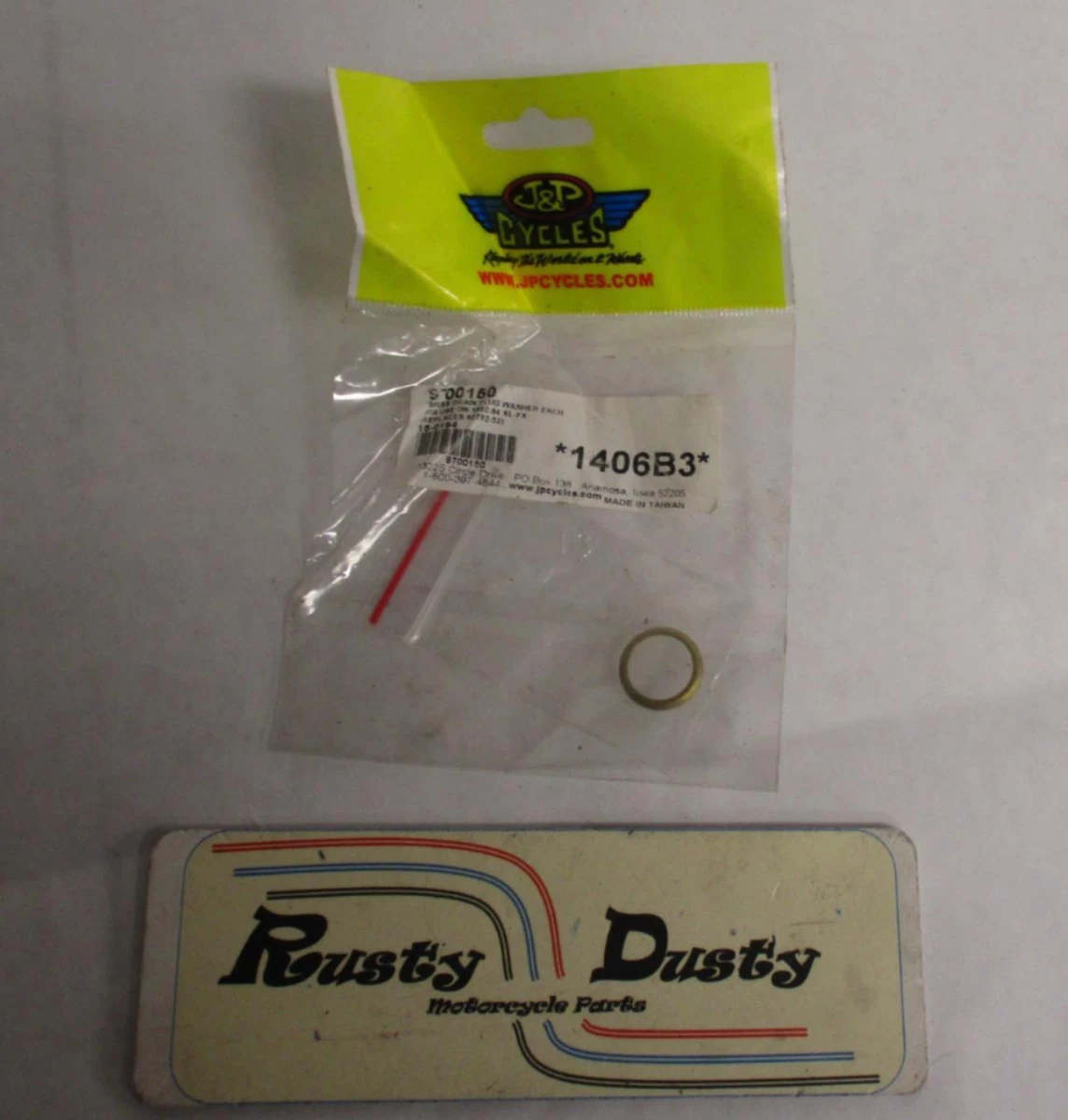J P Cycles 9700150 Harley Davidson Drain Plug Brass Washer