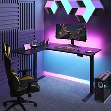 FlexiSpot Dual Motor L-Shaped Home Office Standing Desk Desk Large Desktop