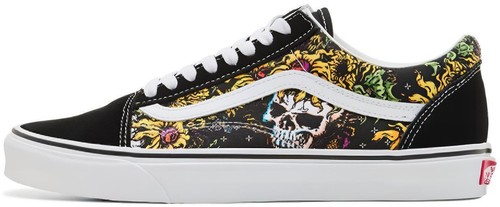 Vans Old School Skulls Black White Sneakers Sz 10 | eBay display picture 2