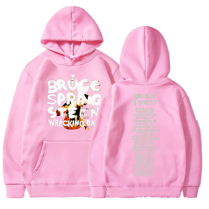 Bruce Springsteen Wrecking Ball Tour Hoodies Casual Vintage Loose Pullover