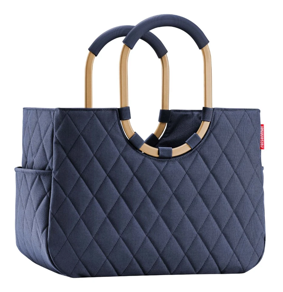 reisenthel Loopshopper L Shopper Schultertasche Rhombus Midnight Gold dunkelblau - Bild 2 von 3