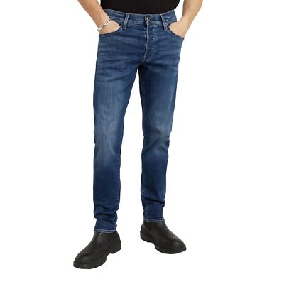 G-Star Herren Jeans 3301 SLIM Fit - Blau - Medium Aged W30-W40 Baumwolle Stretch