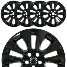 for 2019-2025 Toyota RAV4 Limited XLE Black 19" Wheel Skins Hub Caps Rim Covers