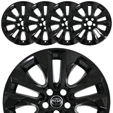 for 2019-2025 Toyota RAV4 Limited XLE Black 19" Wheel Skins Hub Caps Rim Covers